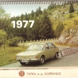 ...stoln kalend s kroukovou vazbou 26x14,5 cm...na rok 1977