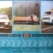 ...plak�t 84x60 cm s kalend��em na rok 1984...vydaly �eskoslovensk� automobilov� z�vody