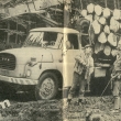...herec Josef Vinkl�� �of�ruje tento lesov�z ve filmu Pod Jezev�� sk�lou...zdroj �asopis Kv�ty 24/1978