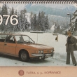 ...stoln� kalend�� s krou�kovou vazbou 26x14,5 cm...na rok 1976